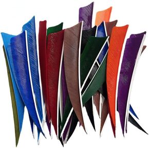 50Pcs 4INCH Shield Archery Arrow Feathers Fletching Hunting Accessories Right Wing Feathers