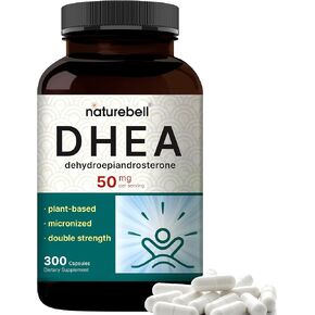 NatureBell DHEA 100mg, 240 Capsules | Extra Strength, Micronized Grade for Better Absorption, Supports Energy Level, Metabolism and Healthy Aging for Men and Women, No GMOs and Made in U.S.A