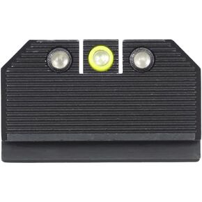 Night Fision Optics Ready Stealth .330-.353 Lower 1/3rd Night Sight Set Compatible with 17/19/34 w/RMR/507c/508t, Yellow Front Ring, Black Rear Rings