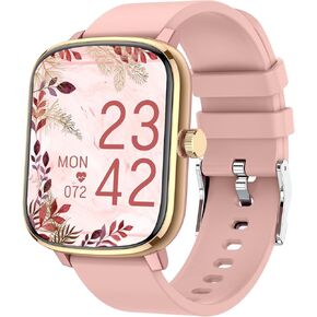 KALINCO Smart Watch for Men, 1.69" Fitness Tracker with Heart Rate, Blood Pressure, Blood Oxygen Tracking, Smartwatch with 100+ Sports Modes, Step Counter Compatible with Android iOS