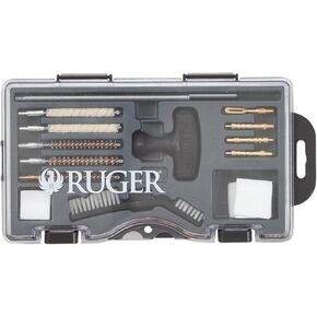 Allen Company Ruger Rimfire .22 Cal Rifle and Handgun Cleaning Kit with Case - Pistol Cleaner - 16-Piece - Gun Accessories for Men and Women,Grey