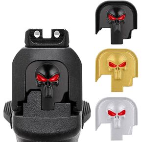 3D Anodized Aluminum Rear Slide Cover Back Plates for 9mm/.40 Subcompact Smith Wesson S&W M&P Shield/Shield Plus/Shield M2.0 Accessories - Choose Your Design
