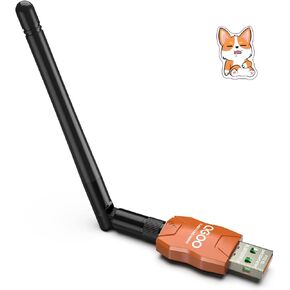 Class 1 Long Range Bluetooth Adapter for PC, QGOO USB Bluetooth Adapter for PC 5.3+EDR, Bluetooth Dongle Bluetooth Receiver Support Windows10/8.1/8/7（orange-008）