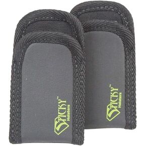 Sticky Holsters Mini Mag Pouch for Men and Women- Concealed Carry Magazine Holster for Extra Ammo and Accessories - 2 Pack, Black - for IWB or Pocket Carry