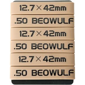 Aolamegs 50 Beowulf /12.7x42mm Magazine Marking Band 6 Pack (Grey-Black)