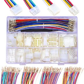 Mini-Fit Jr 4.2mm Pitch Connector with Premium 20AWG Pre-Crimped Cables,Compatible with Molex Mini-Fit Jr Dual Row 2 * 1/2/3/4/5/6Pin 5557 Housing (MX4.2-5557-Dual)