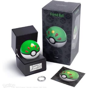 The Wand Company Original Poké Ball Authentic Replica - Realistic, Electronic, Die-Cast Poké Ball with Display Case Light Features – Officially Licensed by Pokémon