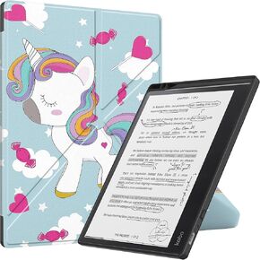 E-Reader Cover for Kobo Elipsa 2E 10.3 inch (2023 Released), Ultra Slim Folio Stand Leather Case Lightweight with Auto Sleep/Wake Function for Kobo Elipsa 2E 10.3" (TPU-Black)
