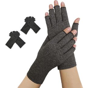 Doctor Developed Compression Gloves for Women and Men, Open-Finger Arthritis Gloves, Typing Gloves, Arthritis & Carpal Tunnel