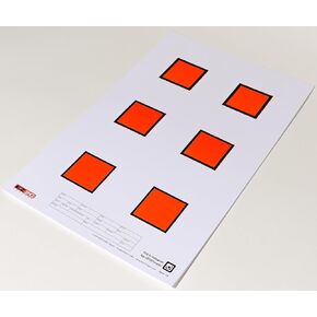 Paper Targets by EZ2C (Pack of 25)| High Visibility | Rifle Or Pistol Shooting | for Indoor Or Outdoor Range Gun Targets | 11"x17"