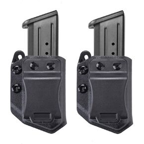 2-Pack Universal Mag Carrier IWB/OWB Magazine Holster Fit: 9mm/.40 Double Stack Magazines