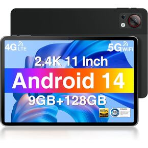 DOOGEE T30SE 2024 تابلت 11 بوصة Android 14 9GB+128GB/1TB TF ثماني النواة، شاشة 2.4K، 8580mAh، 4G-LTE Android Tablet، Bluetooth 5.0+2.4G/5G WiFi Tablet، 13MP+5MP، GPS، Type-C , جسم معدني - أسود in Kuwait