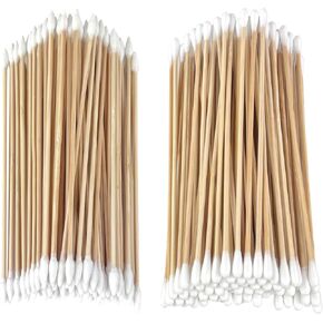 Gun Cleaning Swabs, Double Tips, 6 Inch Bamboo Sticks Cleaning Swabs for Pistol, Rifle, and Handgun Cleaning & Maintenance