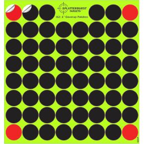 Splatterburst Targets 10 Pack - (620) 1" Self Adhesive Cover Up Patches - Made in The USA