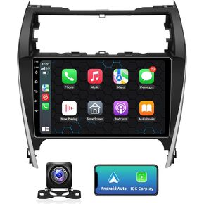5G-WiFi (4G+32G) Android 13 Car Stereo Radio for Toyota Camry 2012 2013 2014, 10.2 Inches IPS HD Touch Screen Car Radio Wireless CarPlay Android Auto, GPS FM/SWC Bluetooth Backup Camera(Fit for JBL)