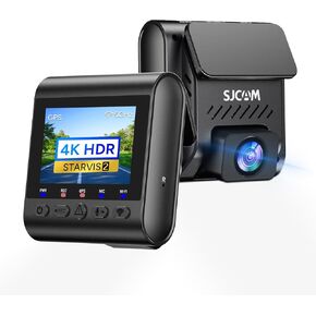 SJCAM M60 Dash Cam, 4K IMX678 Starvis 2 Night Vision, F1.8, 170°FOV with HDR, 5G Wireless WiFi, Ultra-Precise GPS, 24/7 Hours Parking Mode, Shortcut Function