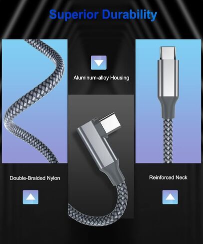 Elebase USB C to C 100W Charging Cable 10FT with USB-A Adapter,Type-C PD Fast Charger Cord for Car iPhone 16 15 Pro Max Plus,Airpods 4th,MacBook Mac,iPad 10 10th Air 4 5 6,Galaxy S24 S23,Right-Angled in Saudi Arabia