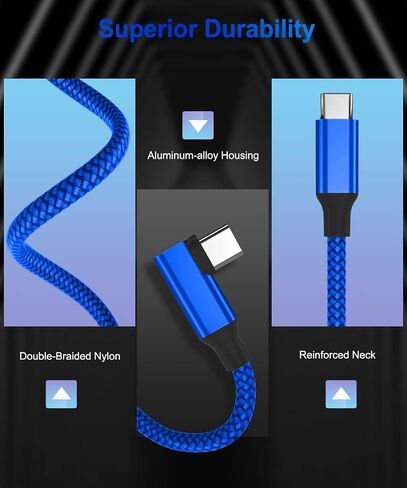 Elebase USB C to C 100W Charging Cable 10FT with USB-A Adapter,Type-C PD Fast Charger Cord for Car iPhone 16 15 Pro Max Plus,Airpods 4th,MacBook Mac,iPad 10 10th Air 4 5 6,Galaxy S24 S23,Right-Angled in Saudi Arabia
