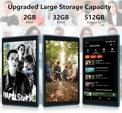 تابلت ATOZEE مقاس 8 بوصات، نظام تشغيل Android 11.0، مساحة تخزين 32 جيجا بايت، 512 جيجا بايت أقراص توسيع SD، معالج رباعي النواة 1280 × 800 IPS HD شاشة تعمل باللمس، أقراص كاميرا مزدوجة، تدعم WiFi، بلوتوث، بطارية 4300 مللي أمبير في الساعة. in Kuwait