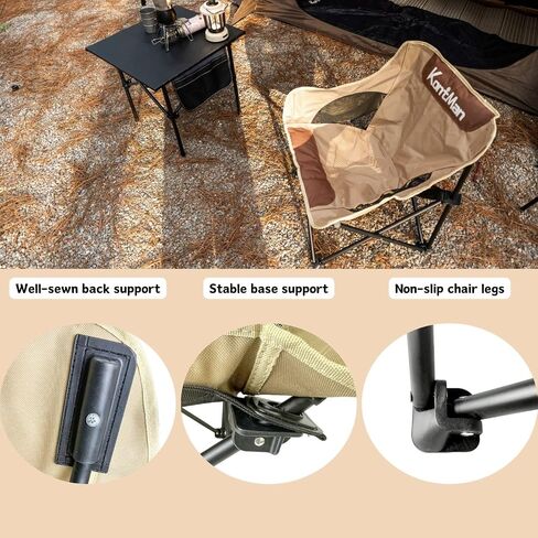 Camping Chairs for Adults Small Backpacking Folding Lawn Chair KontMan Compact Lightweight Camping Lawn Chairs for Adults Heavy Duty 265 lbs (1 Pack) in Saudi Arabia