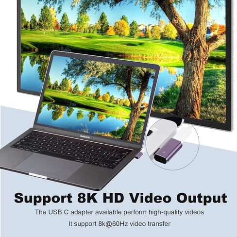 محول AreMe 240 واط USB C 90 درجة (2 حزمة)، زاوية يسار ويمين من النوع C ذكر إلى أنثى موصل 40 جيجابت في الثانية لأجهزة Thunderbolt، Switch، MacBook، الكمبيوتر المحمول، الكمبيوتر اللوحي، الهاتف in Kuwait