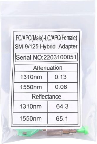 3 pcs FC Male to LC Female Adapter APC Fiber Optic Adapter APC Coupler FC to LC Fiber Convertor for Visual Fault Optical Locator in Kuwait