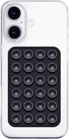 AZXYI Anteel Silicone Suction Phone Case Mount, Silicon Adhesive Suction Cup Phone Mount, Non Slip Sticky Phone Grip for Cellphone, Strong Grip Holder for Selfies and Videos (Light Pink) in Kuwait