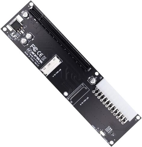 Xiwai SFF-8612 SFF-8611 محول Oculink إلى PCIE PCI-Express 16x 4X مع منفذ طاقة SATA لبطاقة رسومات اللوحة الرئيسية in Kuwait