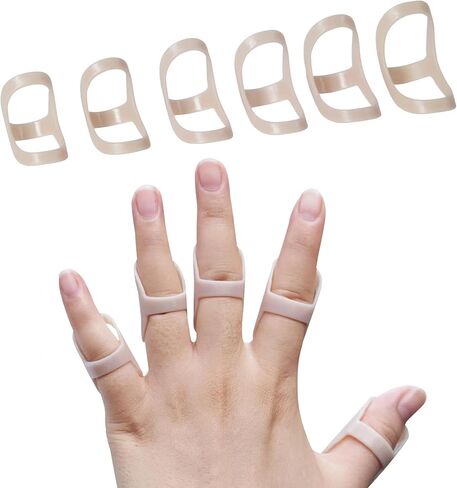 6 Pack Oval Finger Splints Waterproof Finger Splint for Arthritis, Trigger Finger,Mallet Fingers - Trigger Finger splints For Thumb, Index, Middle, Pinky or Ring Finger in Saudi Arabia