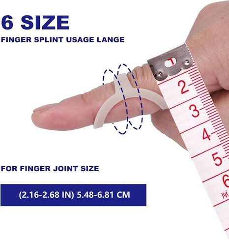 6 Pack Oval Finger Splints Waterproof Finger Splint for Arthritis, Trigger Finger,Mallet Fingers - Trigger Finger splints For Thumb, Index, Middle, Pinky or Ring Finger in Saudi Arabia