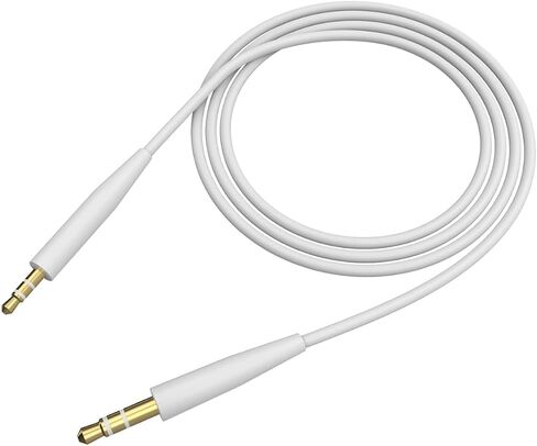 Replacement QC35 Audio Cable Cord 3.5mm to 2.5mm Aux Cable Compatible with AKG K490NC K545 Y45 Y50 Y55 Y45BT Y50BT, Bose 700 Quietcomfort 25 QC35 QC35 II QC45 Headphones 4.6FT(White) in Saudi Arabia
