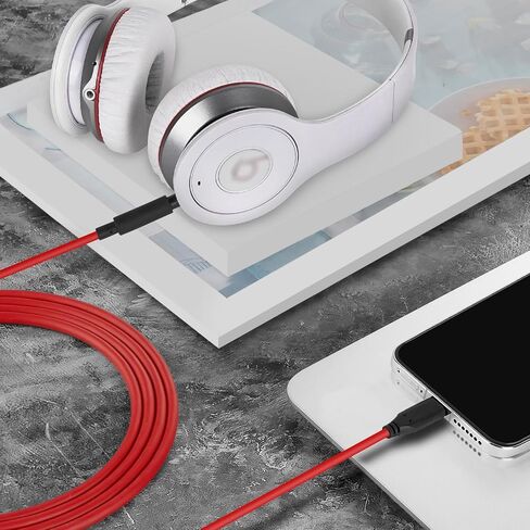 Geekria USB-C Digital to Audio Cable Compatible with Beats Solo 4, Solo 3, Solo 2, Solo, Studio Pro, Studio 3, Studio 2, Studio, Mixr, Pro Cable, Replacement Type-C Audio Cord (5.6 ft/1.7 m) in Saudi Arabia