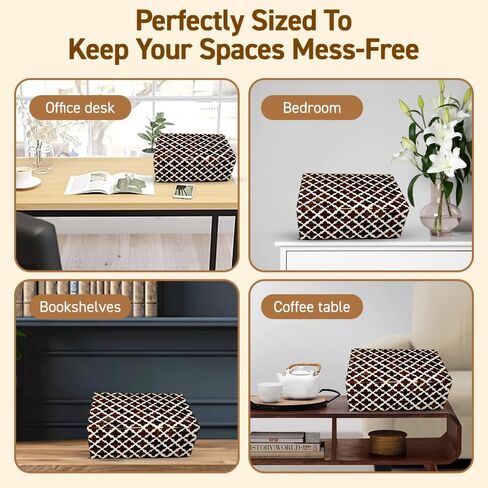 Perilla Home ﻿Home Decor Decorative Storage Wooden Boxes Wooden Box Jestor Gifts For All Blue and off white in Kuwait