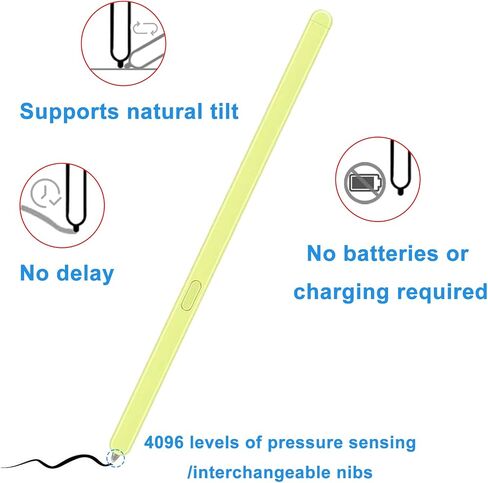 Galaxy Z Fold 6 S Pen Fold Edition for Samsung Galaxy Z Fold 6 Stylus Pen for Galaxy Fold 6 Edition with Replacement Tips/Nibs+Card Pin(Green) in Saudi Arabia