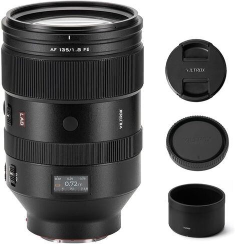 عدسة Viltrox AF 135 مم F1.8 LAB FE كاملة الإطار لسوني E-Mount، مع محرك HyperVCM، متوافقة مع كاميرات سوني a7III a7RII a7IV a7RIV a9 A1 a5000 a6000 A6700 in Saudi Arabia