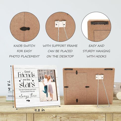 Long Distance Relationship Picture Frame, Photo Frame Gifts for Long Distance Couples Girlfriend Boyfriend Lover, Parting Gift for Her Him, Distance Means So Little When Someone Means So Much -D(04) in Kuwait