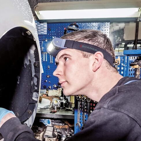 SCANGRIP I-VIEW, Rechargeable COB LED headlamp, Panoramic beam, Touchless on/off sensor in Kuwait