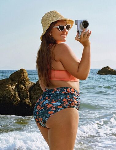 Hanna Nikole Bikini Sets for Women Plus Size Front Strappy Two Piece Bathing Suits High Waist Tummy Control Swimsuit in Saudi Arabia