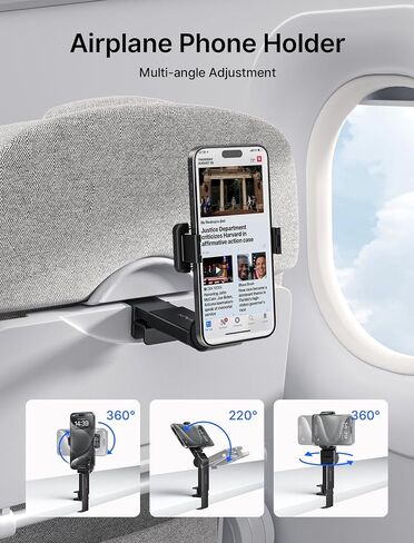 حامل هاتف الطائرة JSAUX، أساسيات السفر لملحقات Magsafe، حامل هاتف الطائرة المغناطيسي، ملحقات السفر التي يجب اقتناؤها، حامل هاتف للطائرة لهاتف iPhone 16/15/14/13/12 in Saudi Arabia