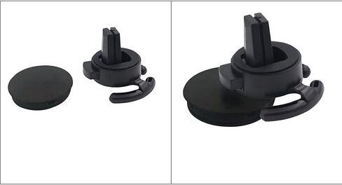 Car Vent Mount Holder - Compatible for Popsocket - Car Mount for Pop Grips Collapsible Phone Socket Holder for Pop Mount Car Device with Secure AC Vent Clip, Horizontal Air Vent ONLY (Black) in Saudi Arabia