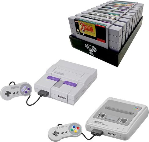 Collector Craft، أسود، حامل خرطوشة متوافق مع N64، صينية ألعاب N64، تحمل 10 ألعاب، منظمة، مجموعة ألعاب فيديو قديمة، تعمل مع خراطيش Nintendo 64 NTSC وPAL in Kuwait