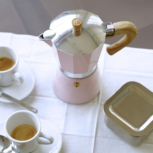 Gnali & Zani VEZ006/IND/PINK Venezia Coffee Maker 6 Cups Induction, pink in Saudi Arabia