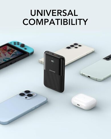 شاحن محمول صغير من شارماست 10000 مللي أمبير في الساعة، بنك طاقة صغير 20 وات USB C شحن سريع، شاشة LED لحزمة بطارية نحيفة للغاية، أساسيات السفر متوافقة مع 15 14 13، Samsung Galaxy، iPad in Saudi Arabia