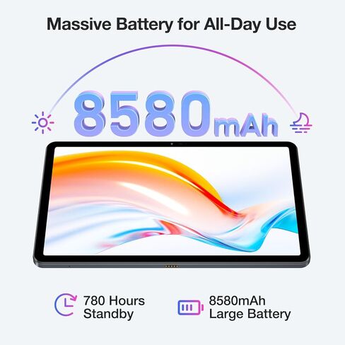 DOOGEE T30SE 2024 تابلت 11 بوصة Android 14 9GB+128GB/1TB TF ثماني النواة، شاشة 2.4K، 8580mAh، 4G-LTE Android Tablet، Bluetooth 5.0+2.4G/5G WiFi Tablet، 13MP+5MP، GPS، Type-C , جسم معدني - أسود in Kuwait