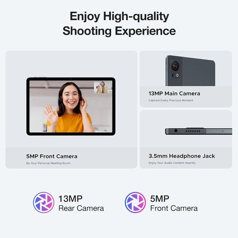 DOOGEE T30SE 2024 تابلت 11 بوصة Android 14 9GB+128GB/1TB TF ثماني النواة، شاشة 2.4K، 8580mAh، 4G-LTE Android Tablet، Bluetooth 5.0+2.4G/5G WiFi Tablet، 13MP+5MP، GPS، Type-C , جسم معدني - أسود in Kuwait