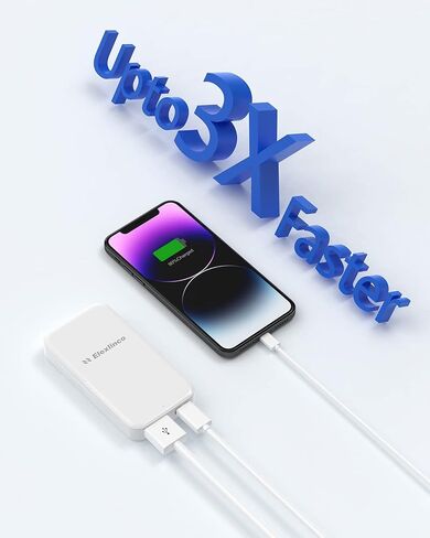 USB Wall Charger, USB C Fast Charger, Elexlinco Dual USB Wall Charger with Apple 20W Charge and QC 3.0 18W USB-A,USB C Wall Adapter for Apple 14 13 12 11, Samsung, Foldable Plug Charger in Saudi Arabia