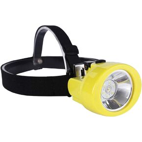Mining Lamp Rechargeable Headlamp Miners LED Coon Hunting Lights Waterproof & Explosion-Proof Camping Lights Hard Hat for Night Running Fishing, White