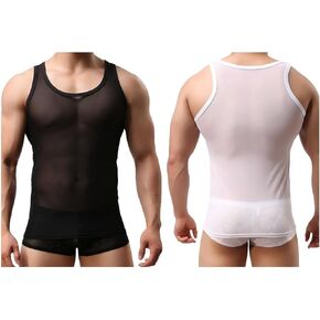 WOWSKY Men's Mesh Tank Top - Stylish and Breathable Running Training Sports Top 1 Pack