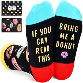 HAPPYPOP Kid's Funny Gifts Crazy Silly Socks, Novelty Socks Boys Girls 7-10 Years, Chocolate Socks in Kuwait