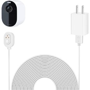 17FT Magnetic Charging Cable Power Adapter Compatible with Arlo Pro 5S 2K, Pro 4, Pro 3, Pro 4 XL, Ultra 2, Ultra, Ultra 2 XL, Go 2 and Floodlight Cameras
